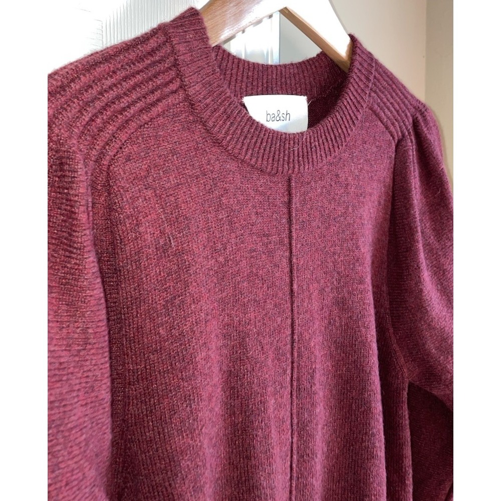 ba&sh Yaly jumper in a burgundy or bordeaux wool-blend Size 0 (US SIZE 2) - Picture 3 of 7